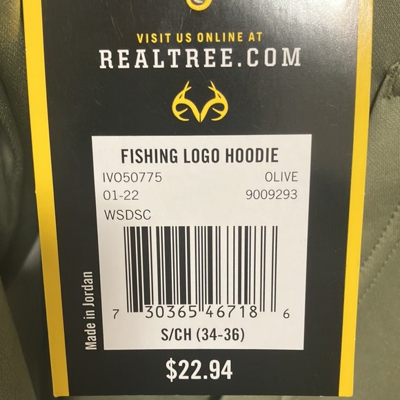 #8 Real Tree Fishing Men’s Performance Fleece Hoodie. - Picture 2 of 4